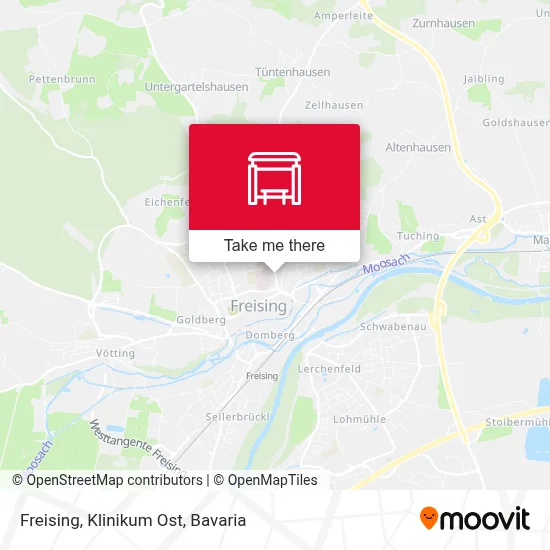 Freising, Klinikum Ost map