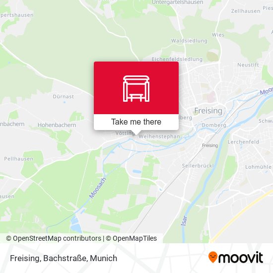 Freising, Bachstraße map