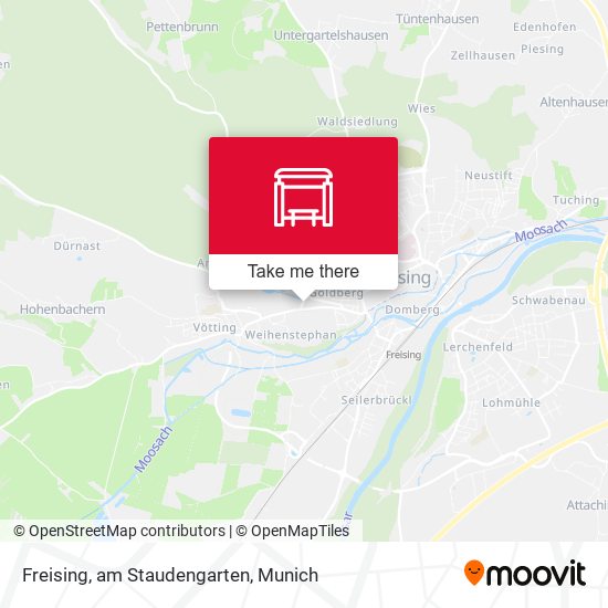 Freising, am Staudengarten map