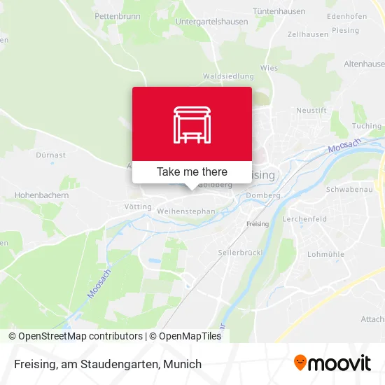 Карта Freising, am Staudengarten