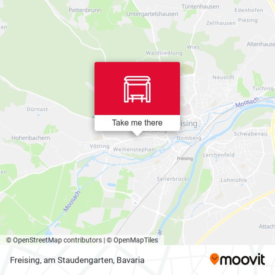 Freising, am Staudengarten map