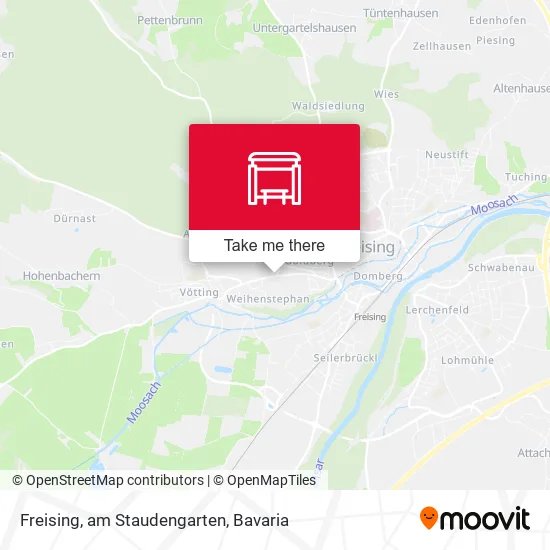 Карта Freising, am Staudengarten