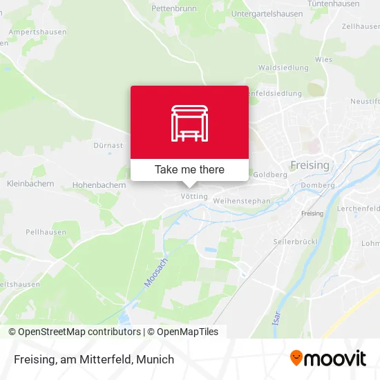 Карта Freising, am Mitterfeld