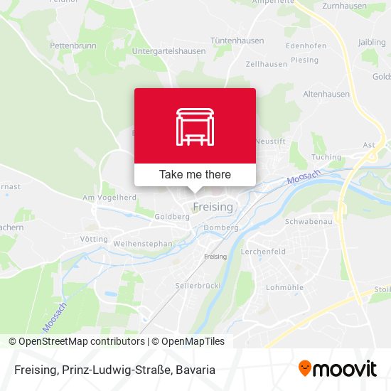 Freising, Prinz-Ludwig-Straße map