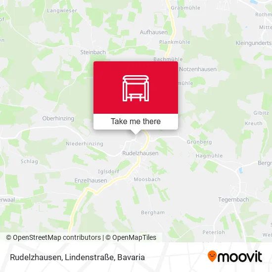 Карта Rudelzhausen, Lindenstraße