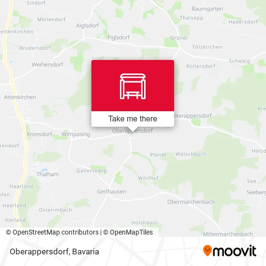 Карта Oberappersdorf