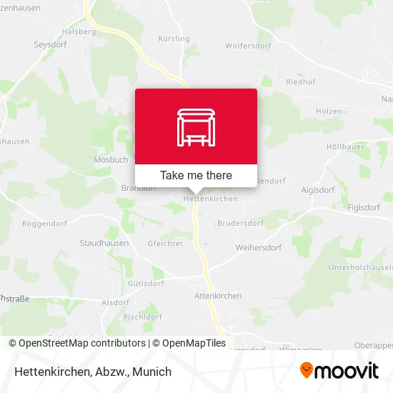 Карта Hettenkirchen, Abzw.