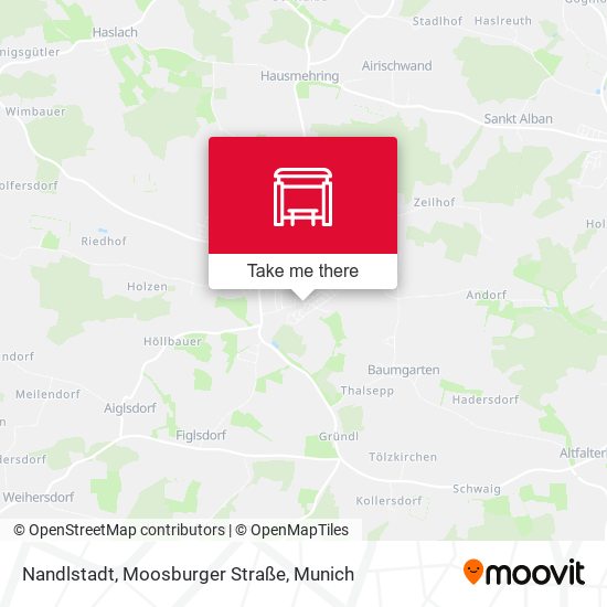 Nandlstadt, Moosburger Straße map