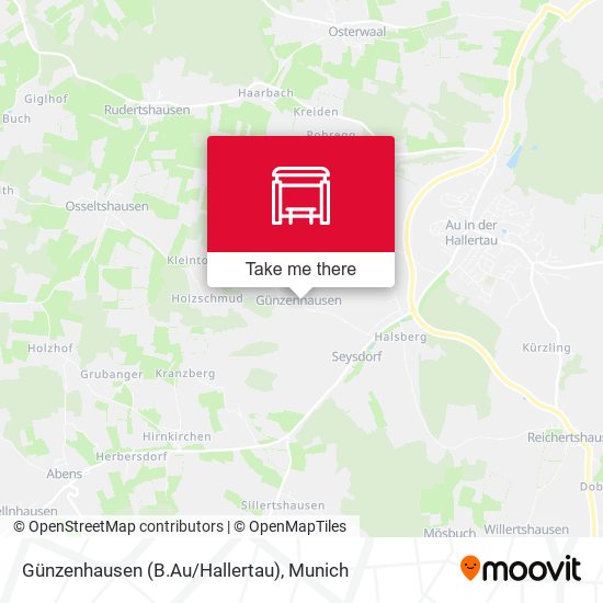 Günzenhausen (B.Au/Hallertau) map