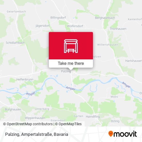 Palzing, Ampertalstraße map