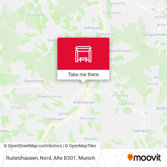 Карта Rudelzhausen, Nord, Alte B301