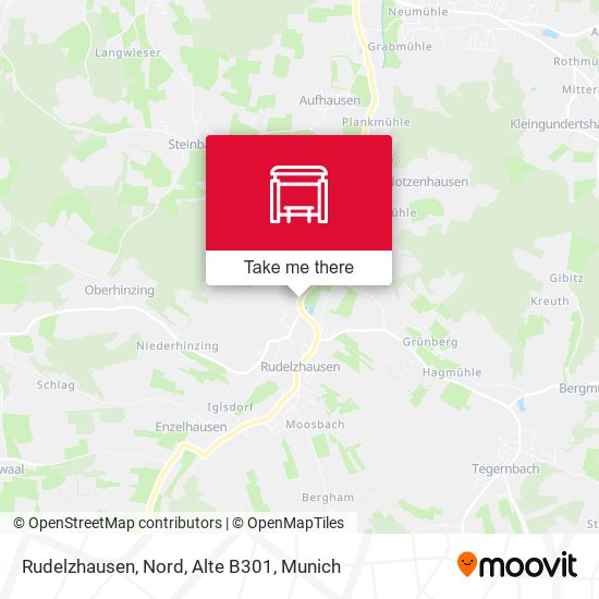 Rudelzhausen, Nord, Alte B301 map