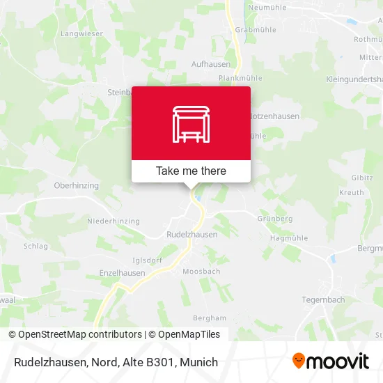 Карта Rudelzhausen, Nord, Alte B301
