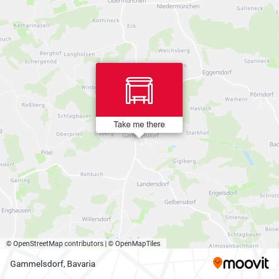 Gammelsdorf map