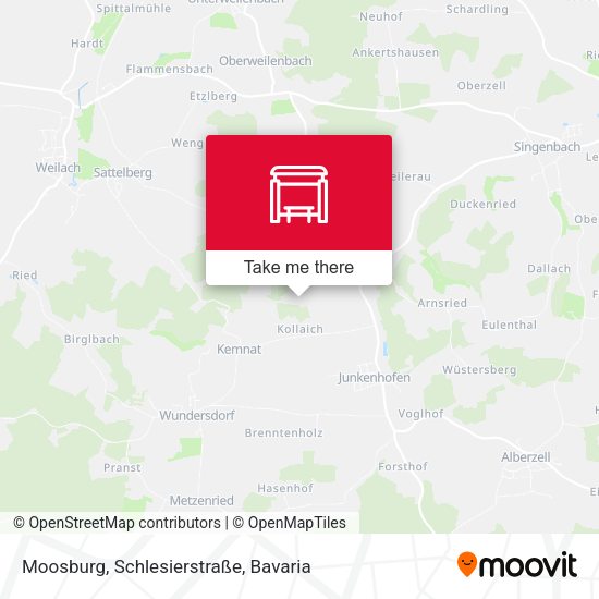 Moosburg, Schlesierstraße map