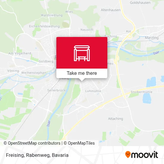 Freising, Rabenweg map