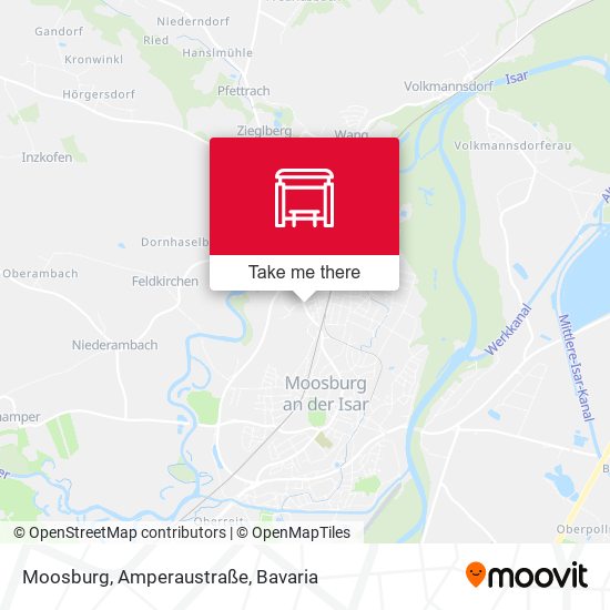 Moosburg, Amperaustraße map