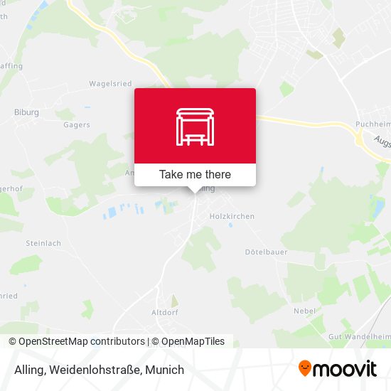 Alling, Weidenlohstraße map