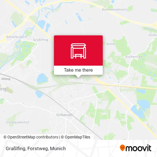 Карта Graßlfing, Forstweg