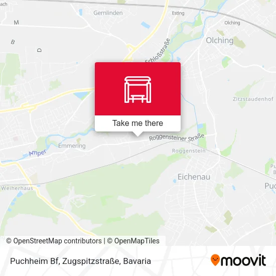 Карта Puchheim Bf, Zugspitzstraße