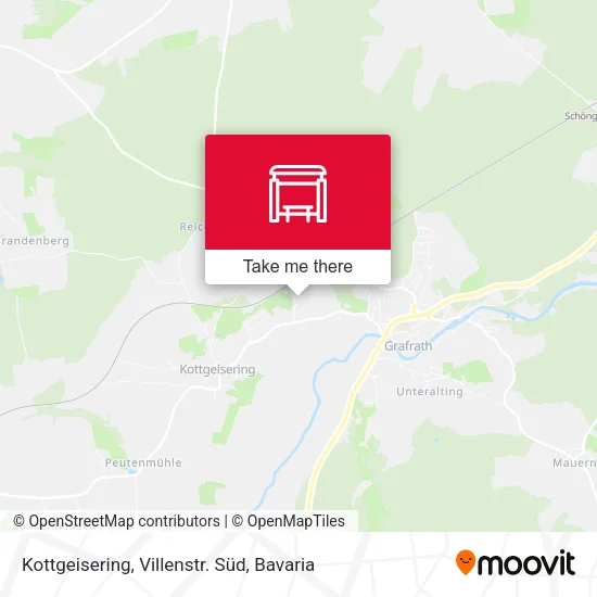 Карта Kottgeisering, Villenstr. Süd
