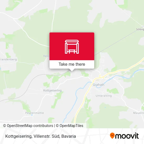 Карта Kottgeisering, Villenstr. Süd
