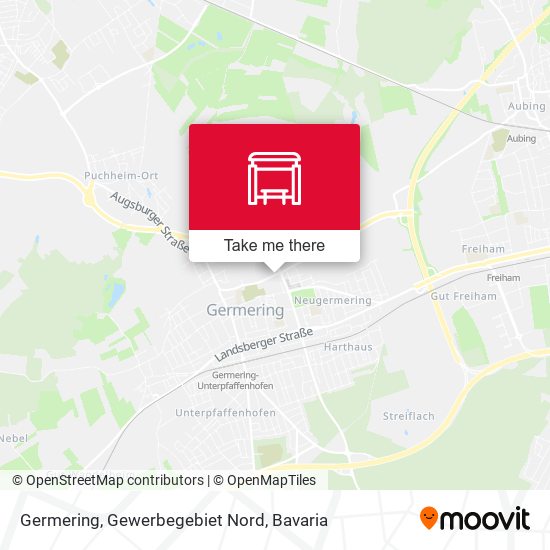 Germering, Gewerbegebiet Nord map
