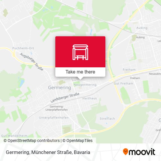 Germering, Münchener Straße map
