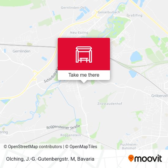 Olching, J.-G.-Gutenbergstr. M map