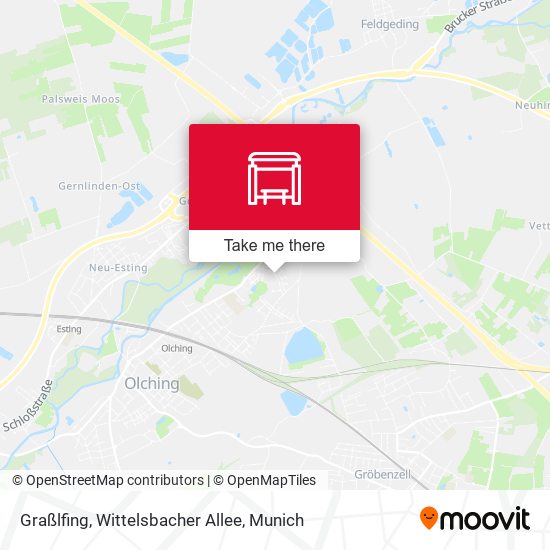 Карта Graßlfing, Wittelsbacher Allee