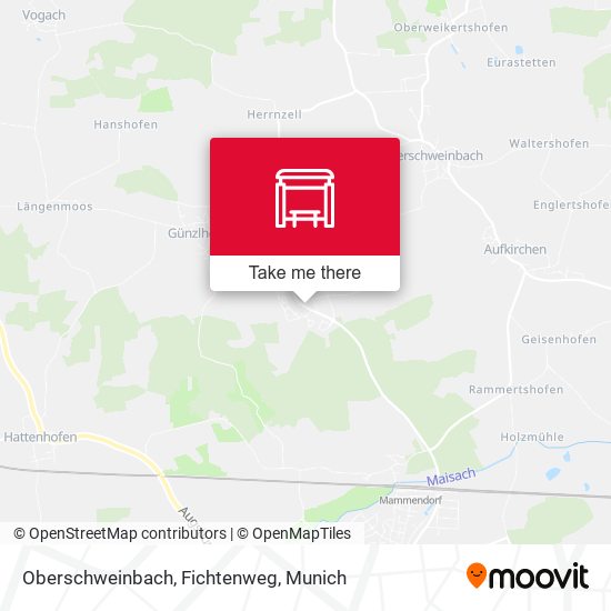 Oberschweinbach, Fichtenweg map