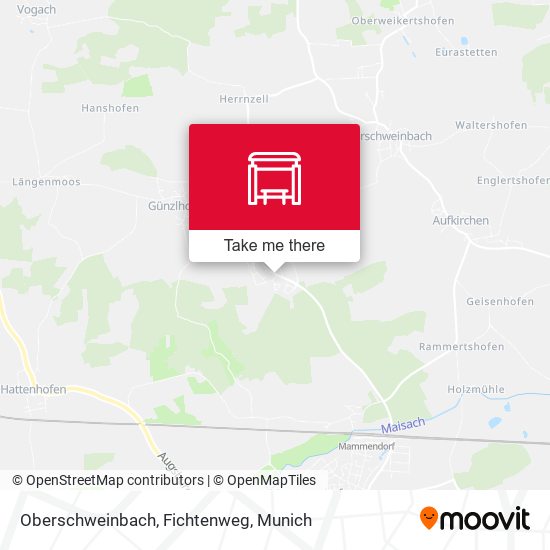 Oberschweinbach, Fichtenweg map