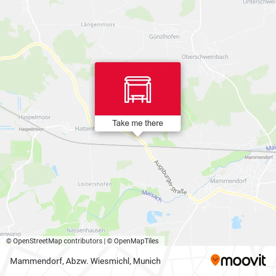 Карта Mammendorf, Abzw. Wiesmichl