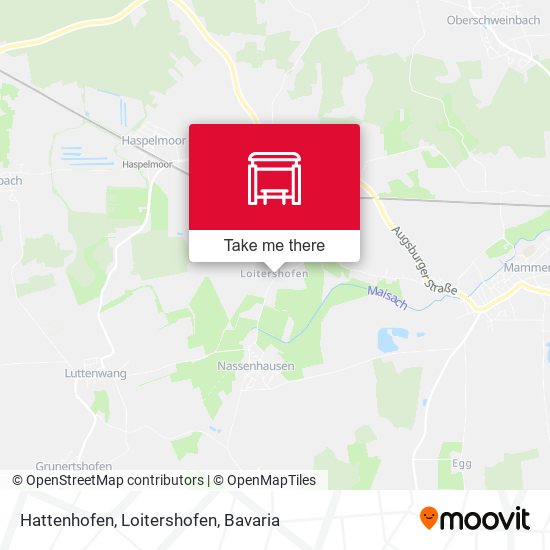 Hattenhofen, Loitershofen map