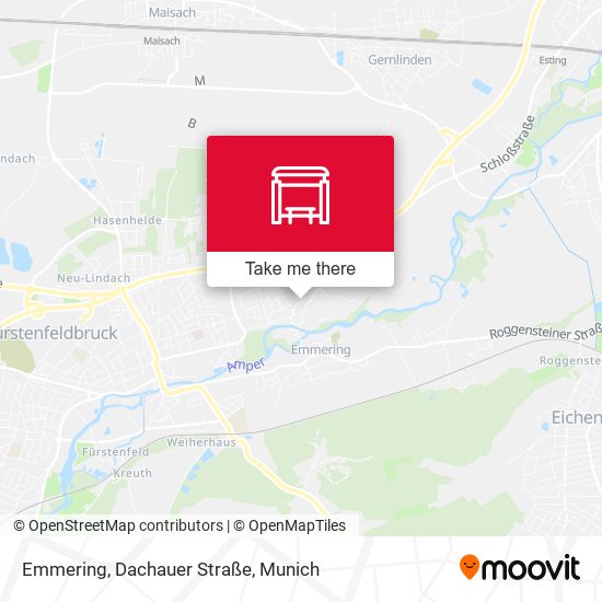 Карта Emmering, Dachauer Straße
