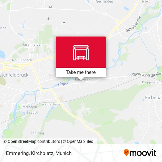 Карта Emmering, Kirchplatz