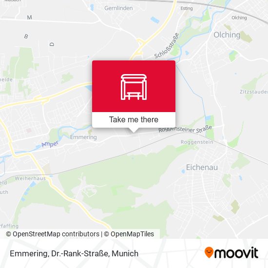 Emmering, Dr.-Rank-Straße map