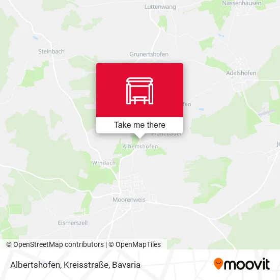 Карта Albertshofen, Kreisstraße