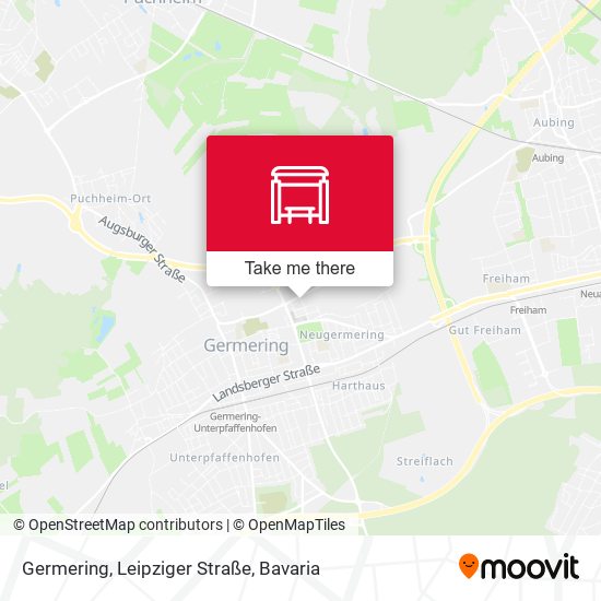 Germering, Leipziger Straße map