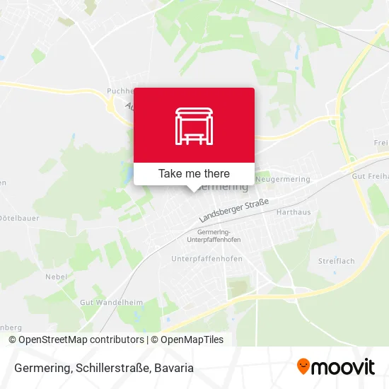 Карта Germering, Schillerstraße