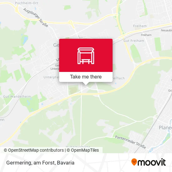 Карта Germering, am Forst