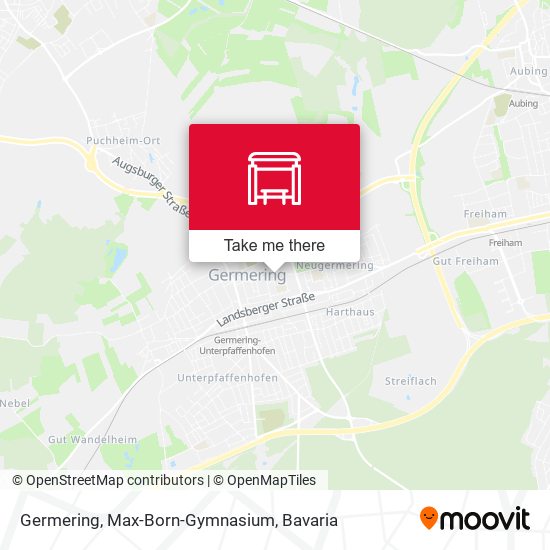 Germering, Max-Born-Gymnasium map