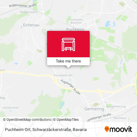 Карта Puchheim Ort, Schwarzäckerstraße