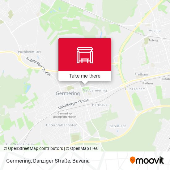 Germering, Danziger Straße map