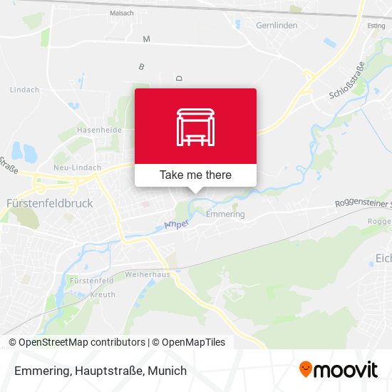 Emmering, Hauptstraße map