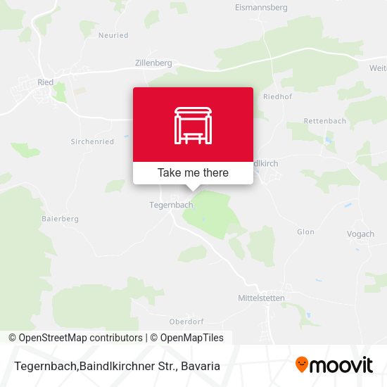 Tegernbach,Baindlkirchner Str. map