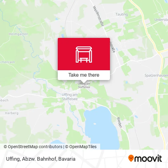 Карта Uffing, Abzw. Bahnhof