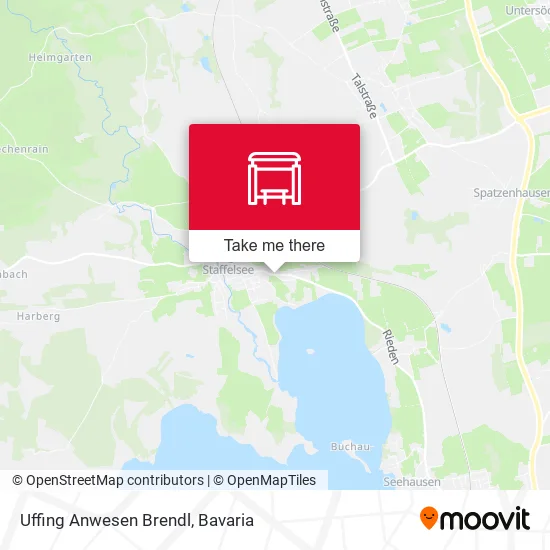 Карта Uffing Anwesen Brendl