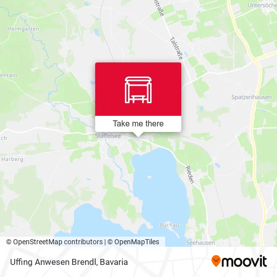 Карта Uffing Anwesen Brendl
