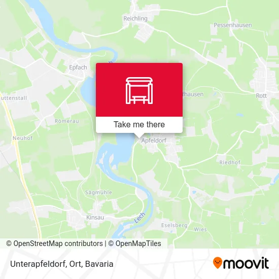 Карта Unterapfeldorf, Ort